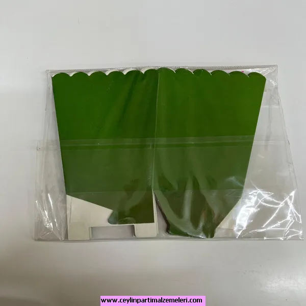 Yeşil Popcorn Kutusu